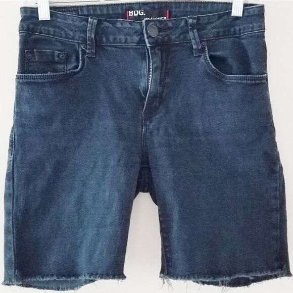 BDG Pants - BDG cut off shorts raw hem dark denim wash